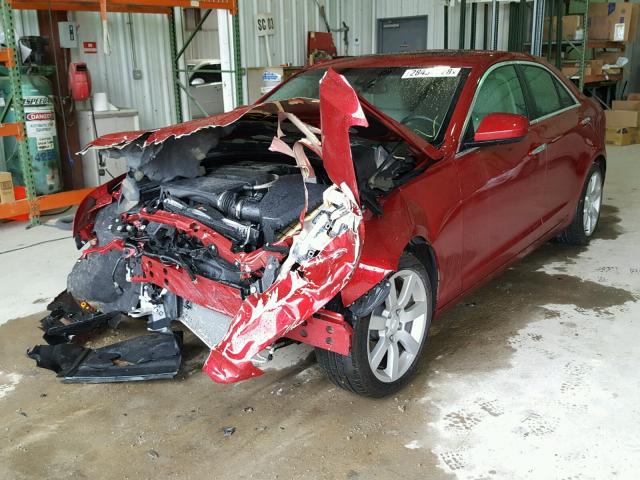 1G6AA5RA0G0117424 - 2016 CADILLAC ATS RED photo 2