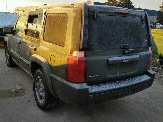 1J8HG48KX8C111332 - 2008 JEEP COMMANDER GREEN photo 3