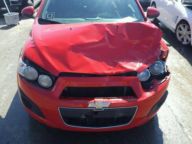1G1JA6SH0E4207570 - 2014 CHEVROLET SONIC LS Կարմիր լուսանկար 7
