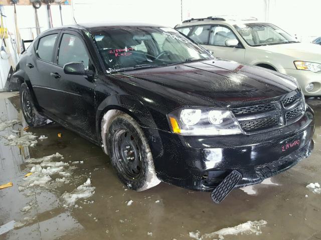 1C3CDZAB6CN310686 - 2012 DODGE AVENGER SE BLACK photo 1