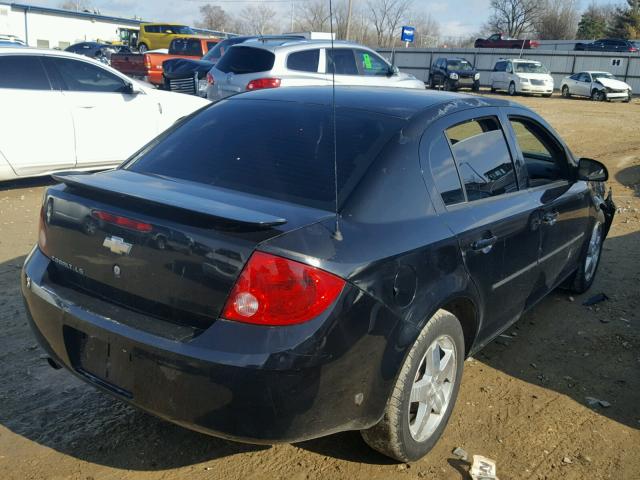 1G1AL54FX57507566 - 2005 CHEVROLET COBALT LS BLACK photo 4