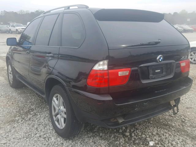 5UXFA13566LY30606 - 2006 BMW X5 3.0I BLACK photo 3