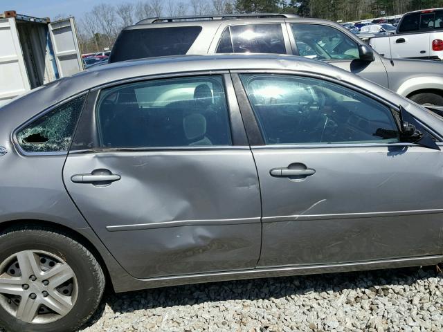 2G1WB55K869114752 - 2006 CHEVROLET IMPALA LS GRAY photo 9