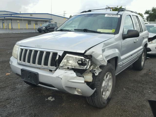 1J4GX58N04C204948 - 2004 JEEP GRAND CHER SILVER photo 2