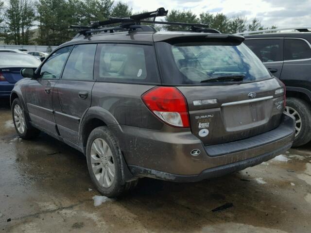 4S4BP62CX87321413 - 2008 SUBARU OUTBACK 2. BROWN photo 3