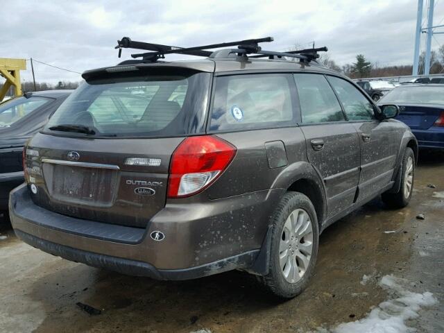 4S4BP62CX87321413 - 2008 SUBARU OUTBACK 2. BROWN photo 4