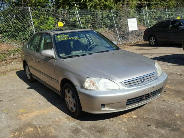 1HGEJ8645YL006593 - 2000 HONDA CIVIC EX TAN photo 1