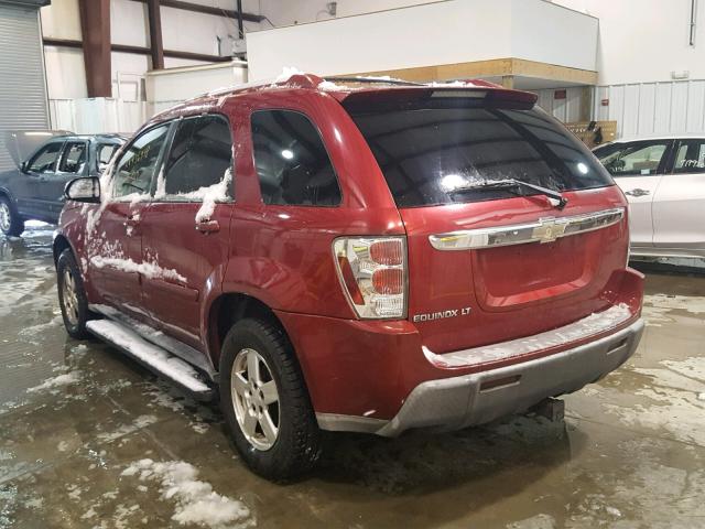 2CNDL63F656092768 - 2005 CHEVROLET EQUINOX LT RED photo 3