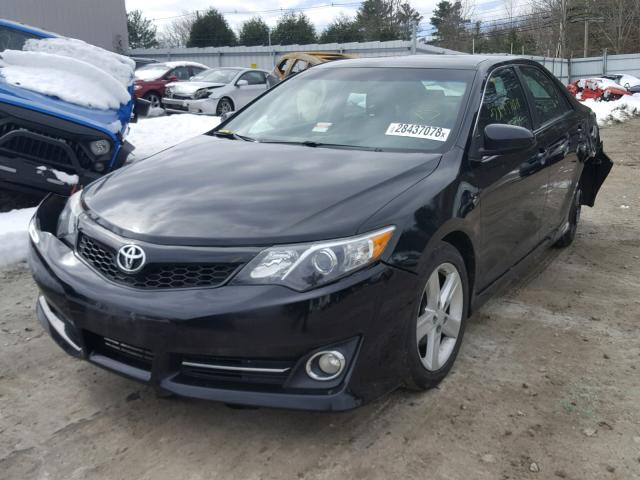 4T1BF1FKXDU216955 - 2013 TOYOTA CAMRY L BLACK photo 2