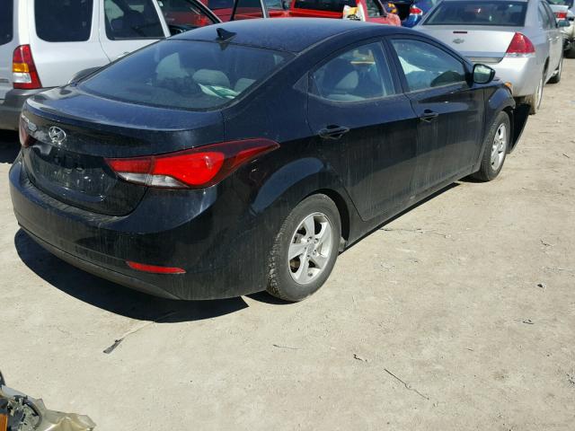 KMHDH4AE5FU393485 - 2015 HYUNDAI ELANTRA SE BLACK photo 4