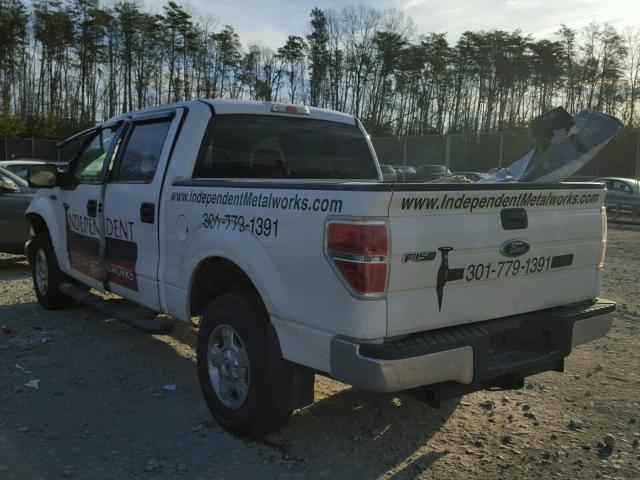 1FTEW1E84AFA29217 - 2010 FORD F150 SUPER WHITE photo 3