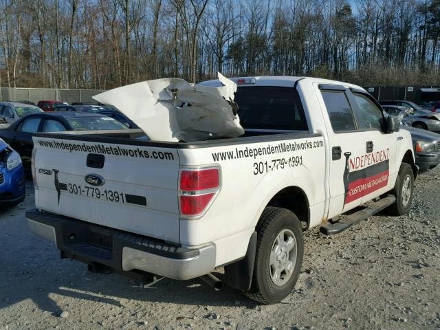 1FTEW1E84AFA29217 - 2010 FORD F150 SUPER WHITE photo 4