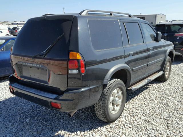 JA4LS21H03J000631 - 2003 MITSUBISHI MONTERO SP BLACK photo 4