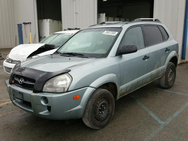 KM8JM12B56U303947 - 2006 HYUNDAI TUCSON GL TEAL photo 2