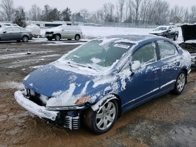 1HGFA15817L029982 - 2007 HONDA CIVIC EX BLUE photo 2