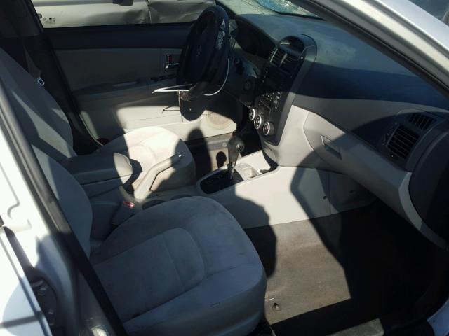 KNAFE221095631146 - 2009 KIA SPECTRA EX SILVER photo 5