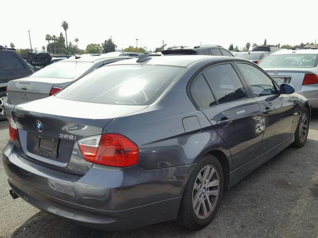 WBAVA37537NL13351 - 2007 BMW 328 I GRAY photo 4