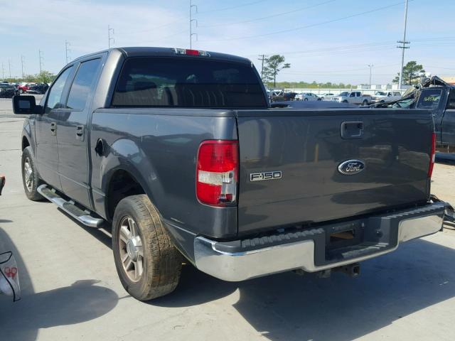 1FTPW12566FA27057 - 2006 FORD F150 SUPER GRAY photo 3