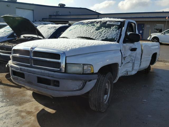 1B7HC16X21S241505 - 2001 DODGE RAM 1500 WHITE photo 2