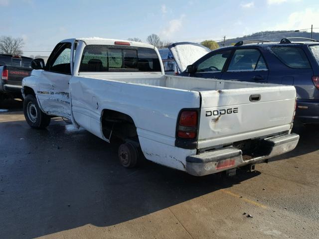 1B7HC16X21S241505 - 2001 DODGE RAM 1500 WHITE photo 3