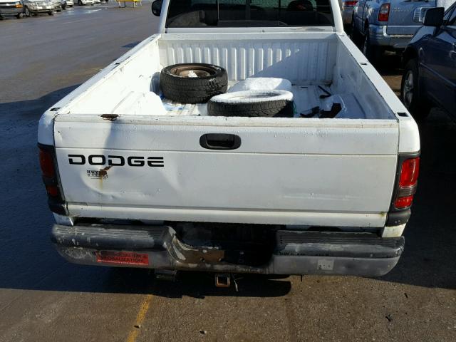 1B7HC16X21S241505 - 2001 DODGE RAM 1500 WHITE photo 6