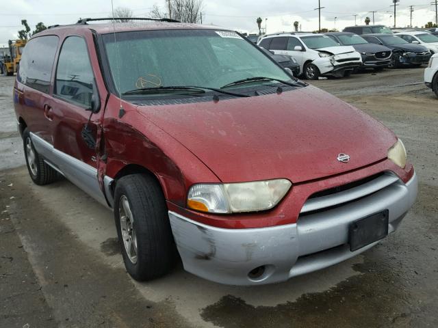 4N2ZN15T01D826811 - 2001 NISSAN QUEST GXE RED photo 1