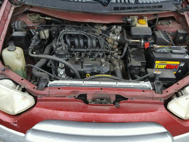4N2ZN15T01D826811 - 2001 NISSAN QUEST GXE RED photo 7