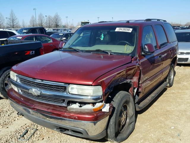 1GNEK13ZX3J250206 - 2003 CHEVROLET TAHOE K150 BURGUNDY photo 2