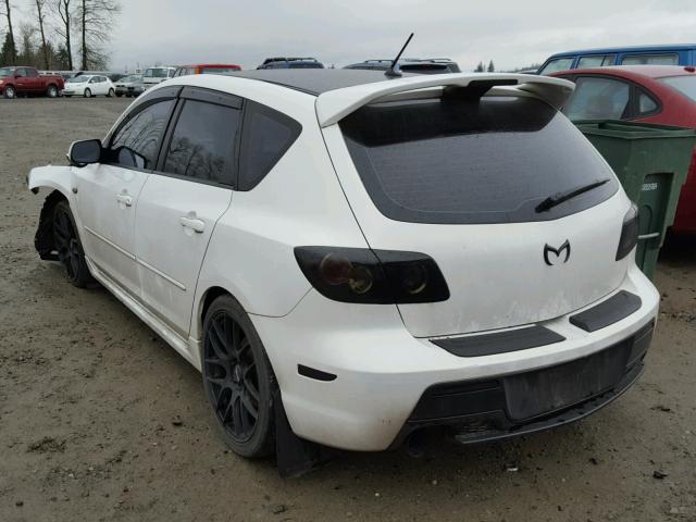 JM1BK34L581180204 - 2008 MAZDA SPEED 3 WHITE photo 3