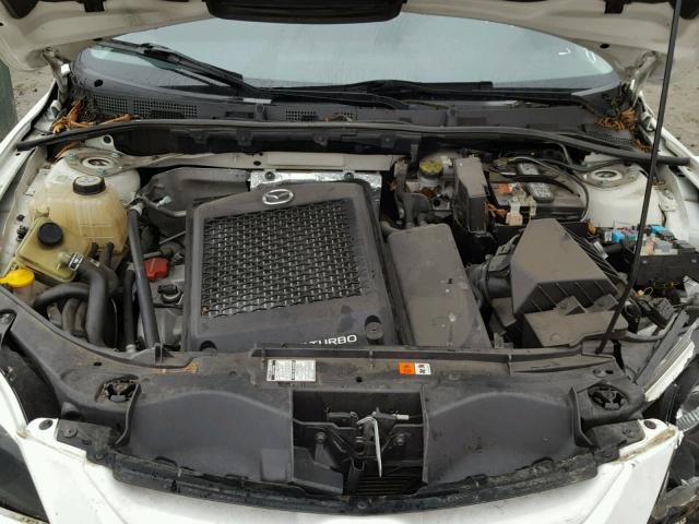JM1BK34L581180204 - 2008 MAZDA SPEED 3 WHITE photo 7