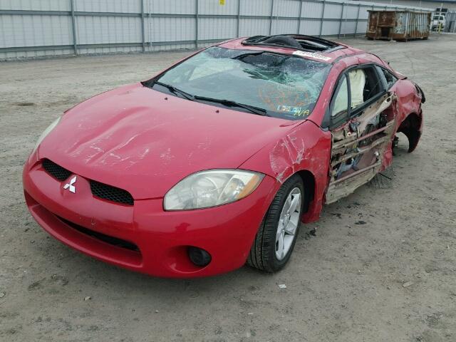 4A3AK24F06E060488 - 2006 MITSUBISHI ECLIPSE GS RED photo 2