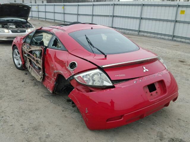 4A3AK24F06E060488 - 2006 MITSUBISHI ECLIPSE GS RED photo 3