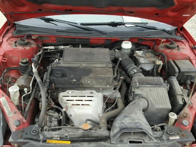 4A3AK24F06E060488 - 2006 MITSUBISHI ECLIPSE GS RED photo 7