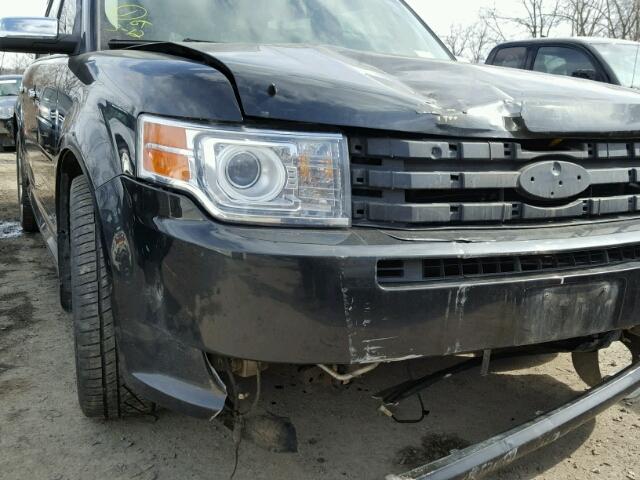 2FMHK6DT6ABA34637 - 2010 FORD FLEX LIMIT BLACK photo 9