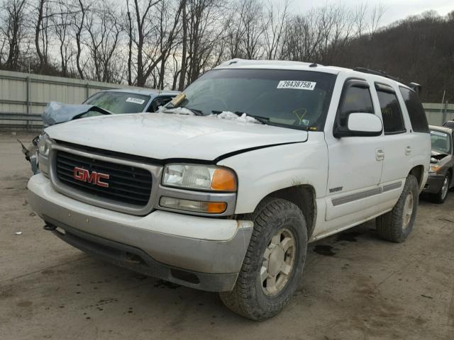 1GKEK13Z44R318645 - 2004 GMC YUKON WHITE photo 2