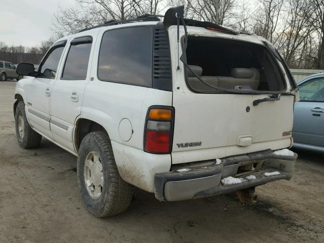 1GKEK13Z44R318645 - 2004 GMC YUKON WHITE photo 3