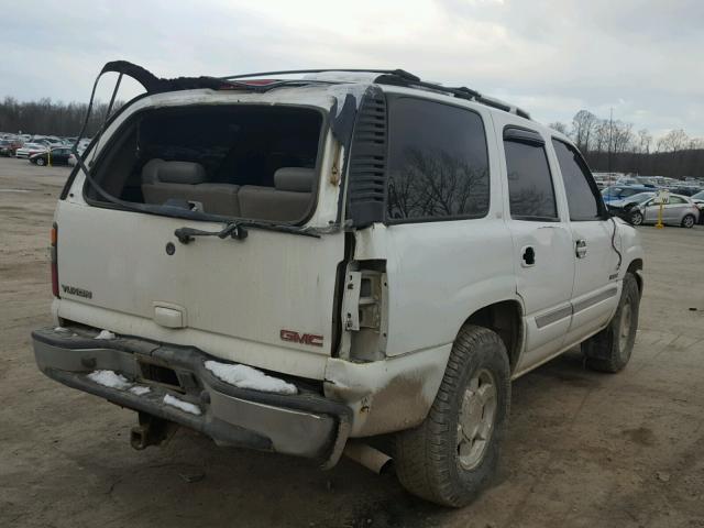 1GKEK13Z44R318645 - 2004 GMC YUKON WHITE photo 4