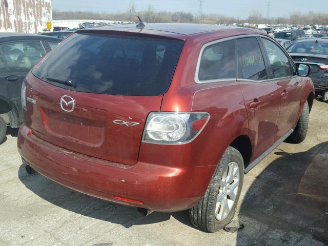 JM3ER293X70141714 - 2007 MAZDA CX-7 RED photo 4