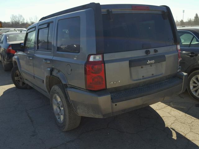 1J8HG48K97C654167 - 2007 JEEP COMMANDER GRAY photo 3