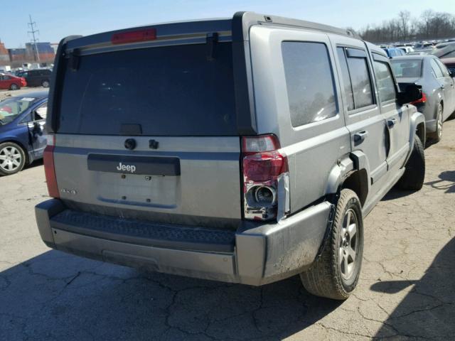 1J8HG48K97C654167 - 2007 JEEP COMMANDER GRAY photo 4