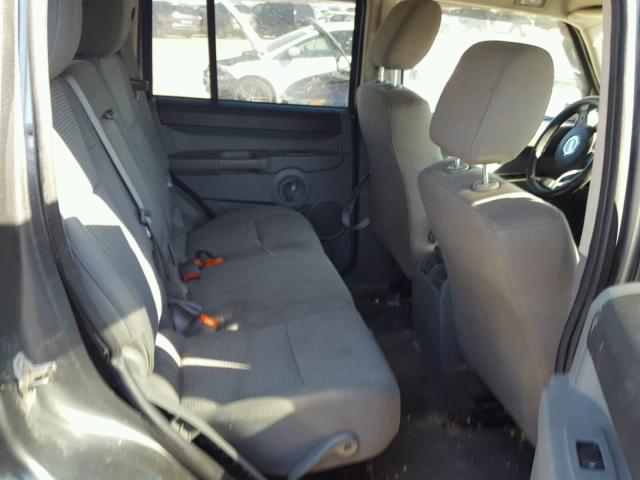 1J8HG48K97C654167 - 2007 JEEP COMMANDER GRAY photo 6