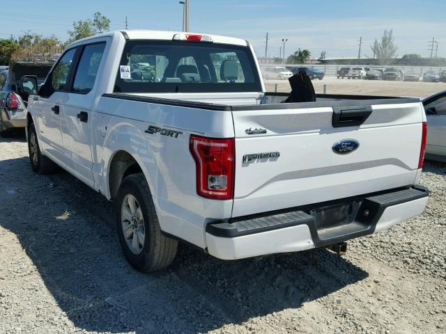 1FTEW1CPXFFC25972 - 2015 FORD F150 SUPER WHITE photo 3