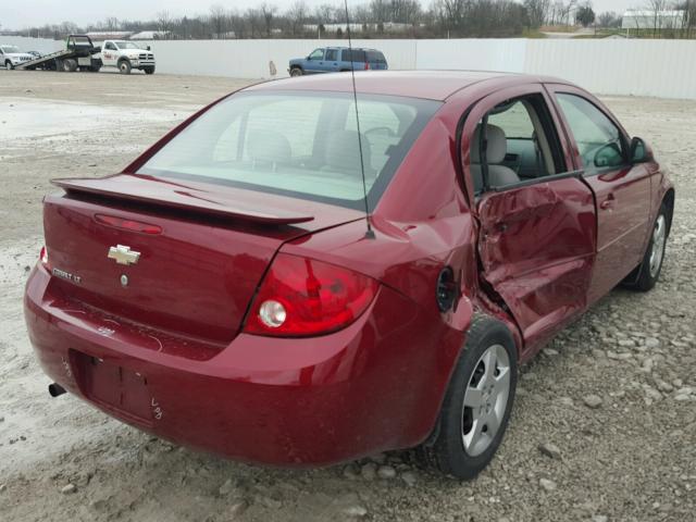 1G1AL55F177115223 - 2007 CHEVROLET COBALT LT RED photo 4