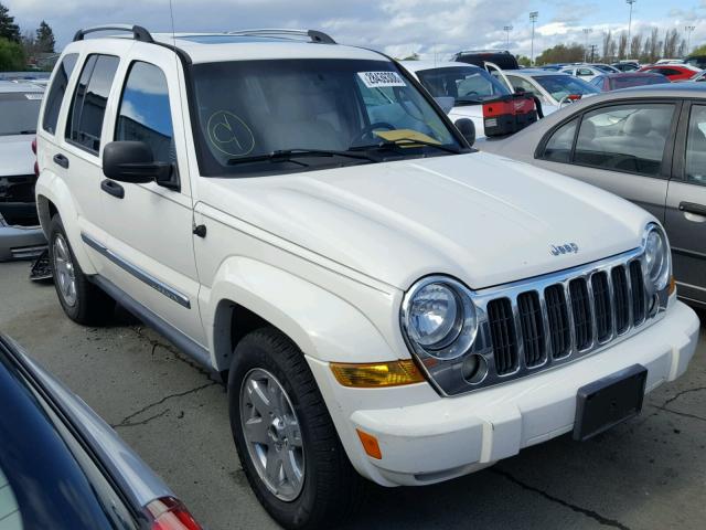 1J8GL58KX5W569332 - 2005 JEEP LIBERTY LI WHITE photo 1