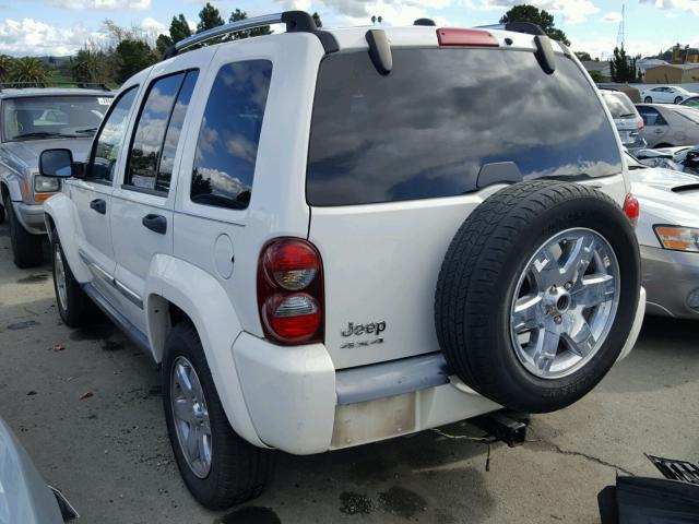 1J8GL58KX5W569332 - 2005 JEEP LIBERTY LI WHITE photo 3