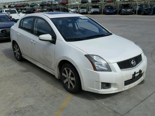 3N1AB6AP7CL726302 - 2012 NISSAN SENTRA 2.0 WHITE photo 1