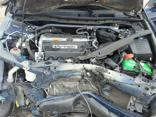 1HGCP26888A040416 - 2008 HONDA ACCORD EXL BLUE photo 7