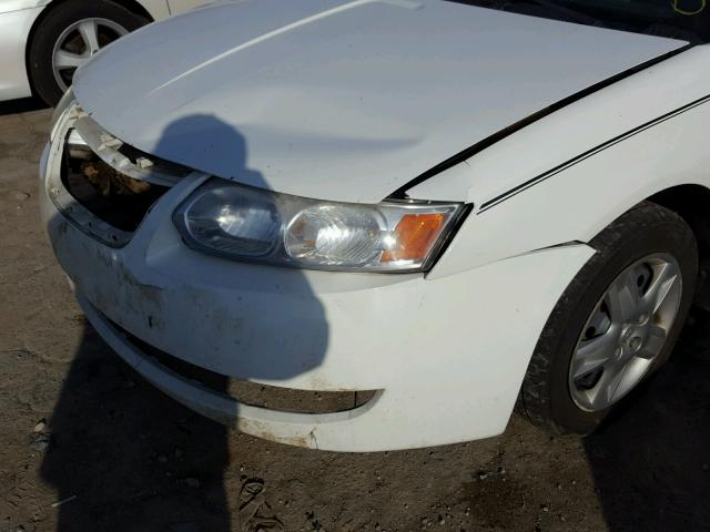 1G8AJ58F47Z108144 - 2007 SATURN ION LEVEL WHITE photo 9