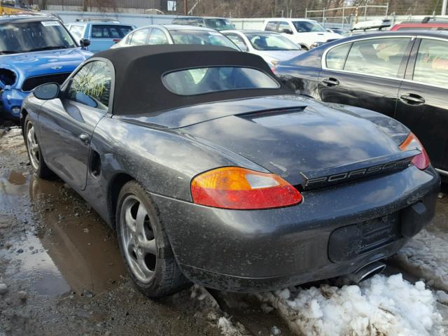 WP0CA2980YS620443 - 2000 PORSCHE BOXSTER GRAY photo 3