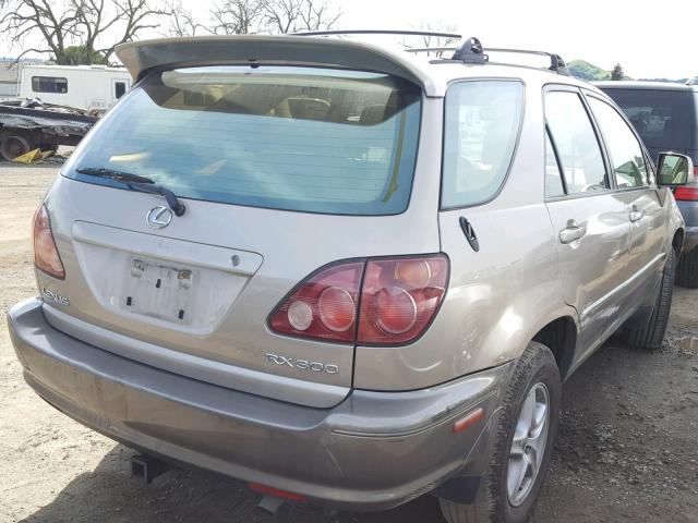 JT6HF10U9X0022123 - 1999 LEXUS RX 300 BEIGE photo 4